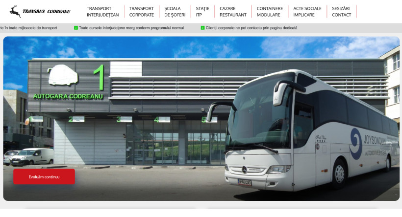 Web Design, Optimizare site Transbus Codreanu
